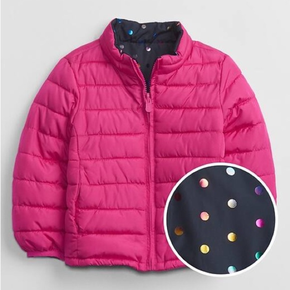 💓 Hot Pink Puffer Jacket -  GAP